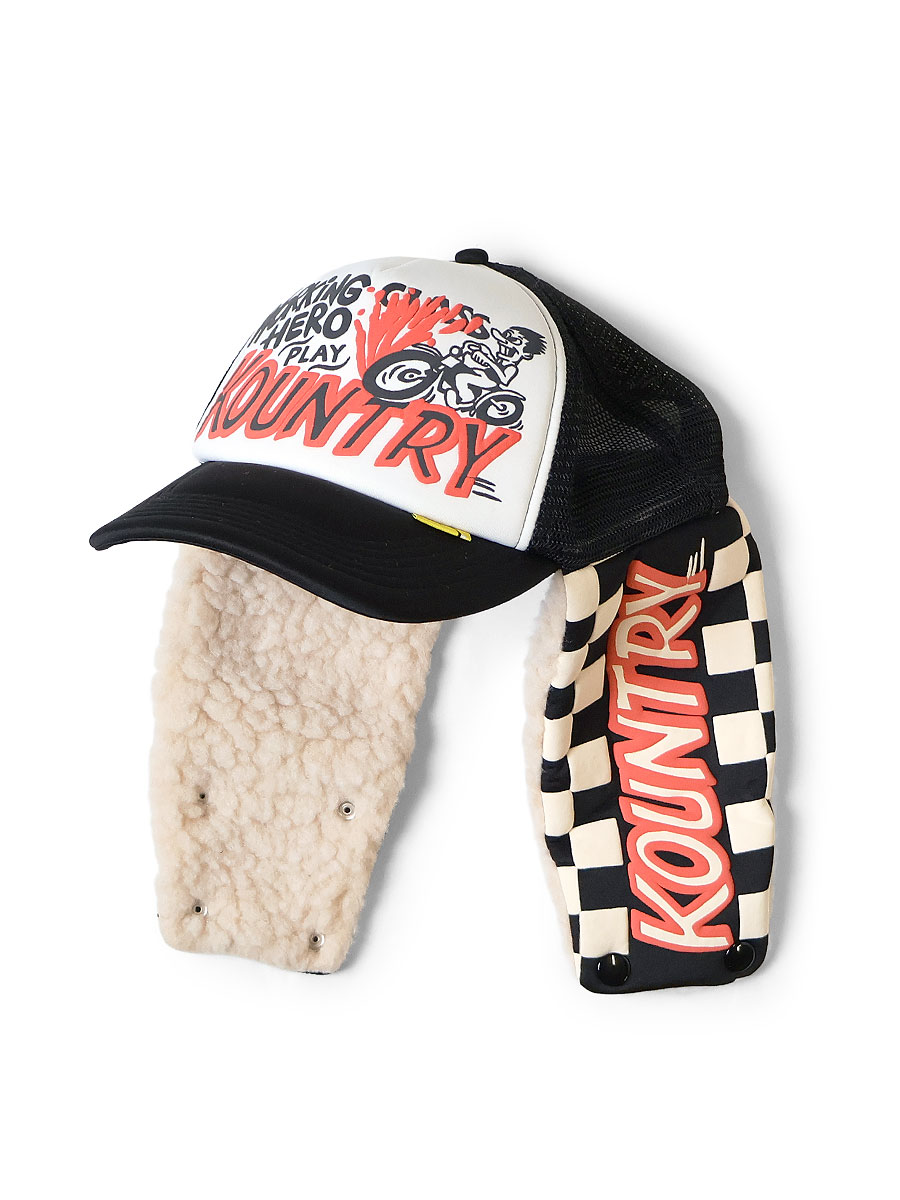カントリーレーサー ランバートラックCAP（チェッカーフラッグ） | KAPITAL