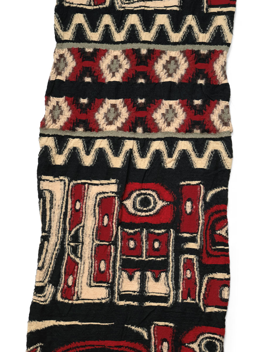 縮絨ウール Alaska-Raven HAPPYマフラー | KAPITAL