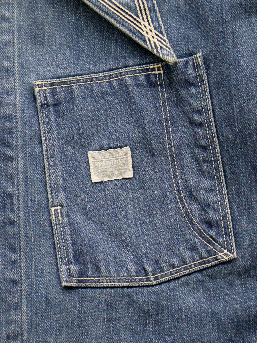 12ozデニム ラングルカラーベルカバーオール（加工） | KAPITAL