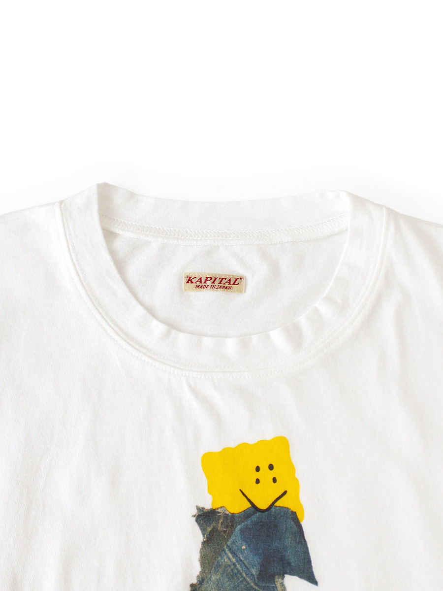 20/-天竺 クルーT(PECKISH BORO PIECE)小 | KAPITAL
