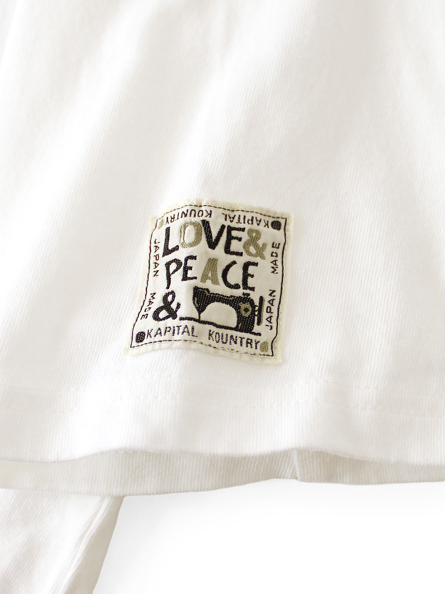 20/-天竺 クルーT(PECKISH BORO PIECE)小 | KAPITAL