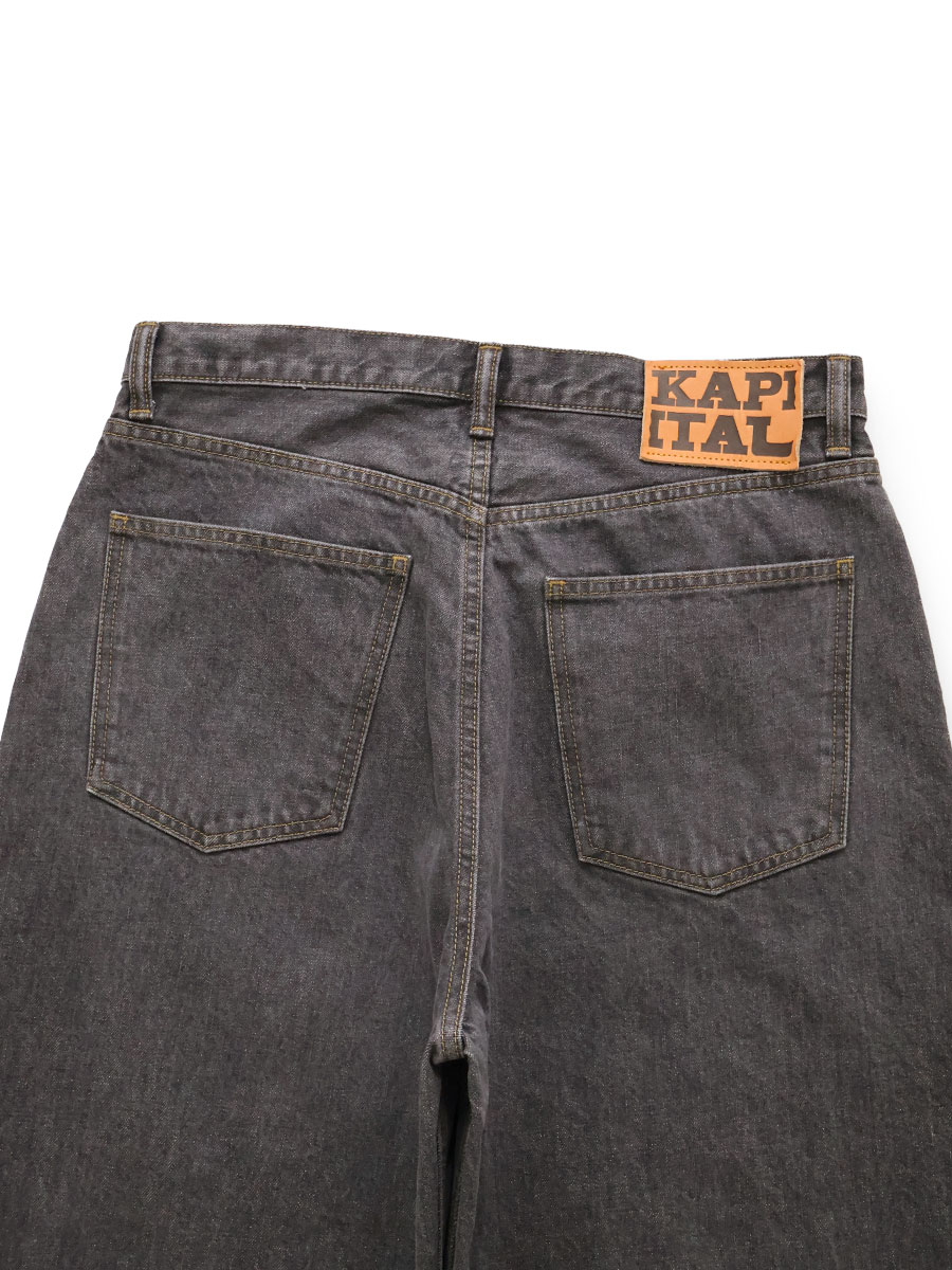 14ozブラックデニム クラブバギー 5P パンツ | KAPITAL