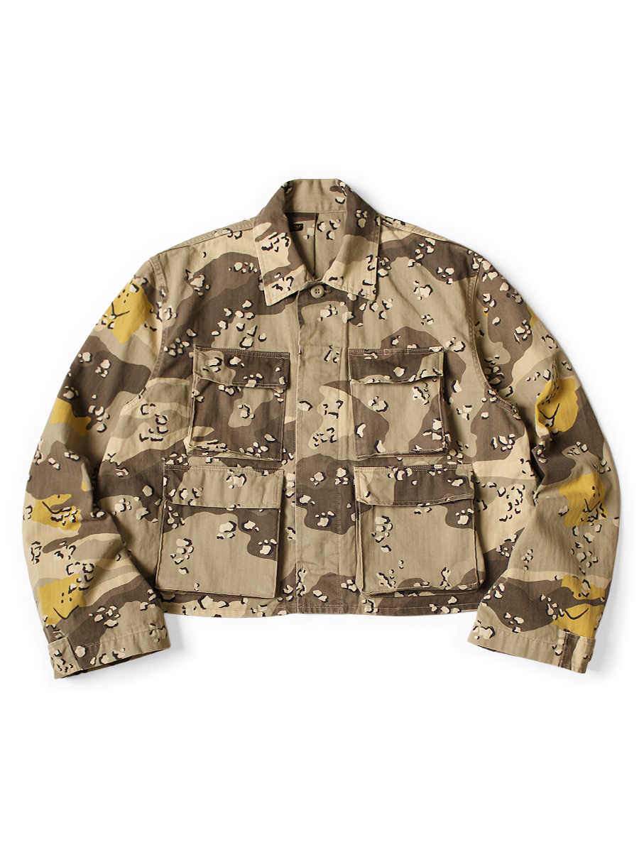 D*読様 アディダス　チョコチップカモ　上下セット 綿ヘリンボン PECKISH チョコチップカモ柄 ARMY-JKT(short) | KAPITAL