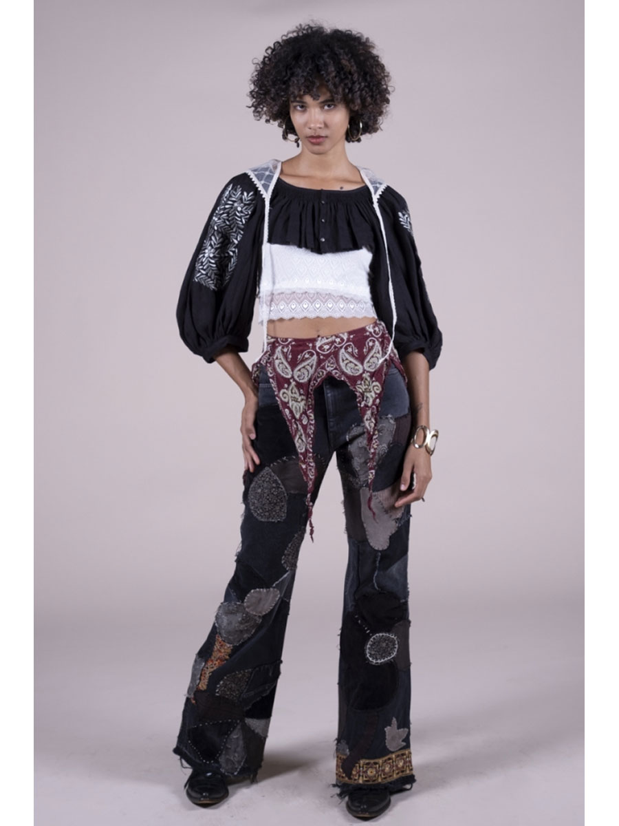 希少✨極美品【エトロ】ペイズリー柄ノーカラーコート ベルト シルクコットン 44 ワッシャーシルク ディッキーベルト（Samboペイズリー） | KAPITAL