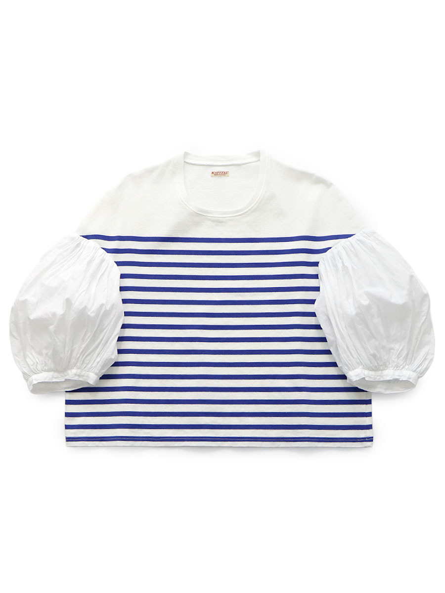 新品kapitalパネルボーダーbig T パネルボーダー天竺 ブッファンT | KAPITAL