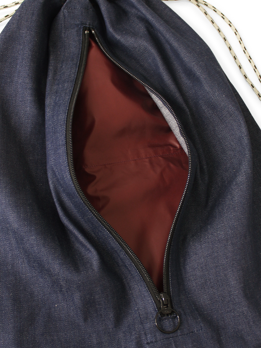 NMIXX Fe3O4 jyp popup限定 デニム バッグ ナップサック 8ozデニム ナップサック(DENIM REPAIRSpt) | KAPITAL