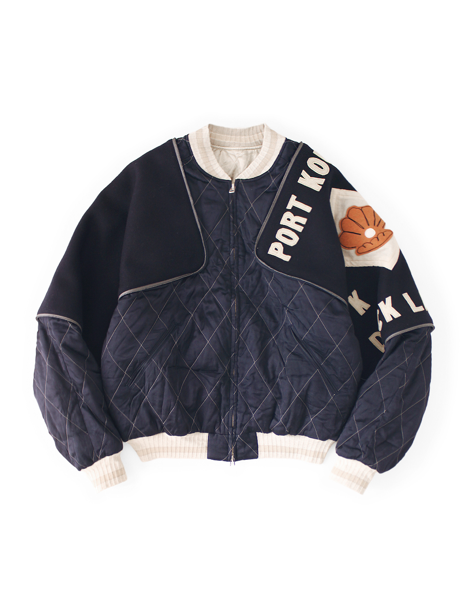 レーヨンサテンキルティング シャムボマーJKT(パールフラッグ) | KAPITAL