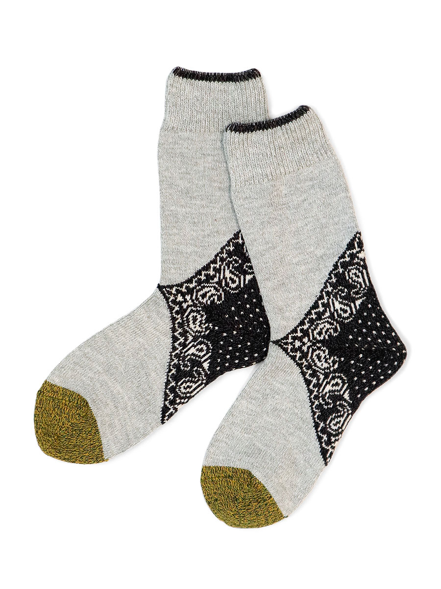 ぺんたろ様ページ 96本 ヒールペイズリーバンダナソックス | KAPITAL