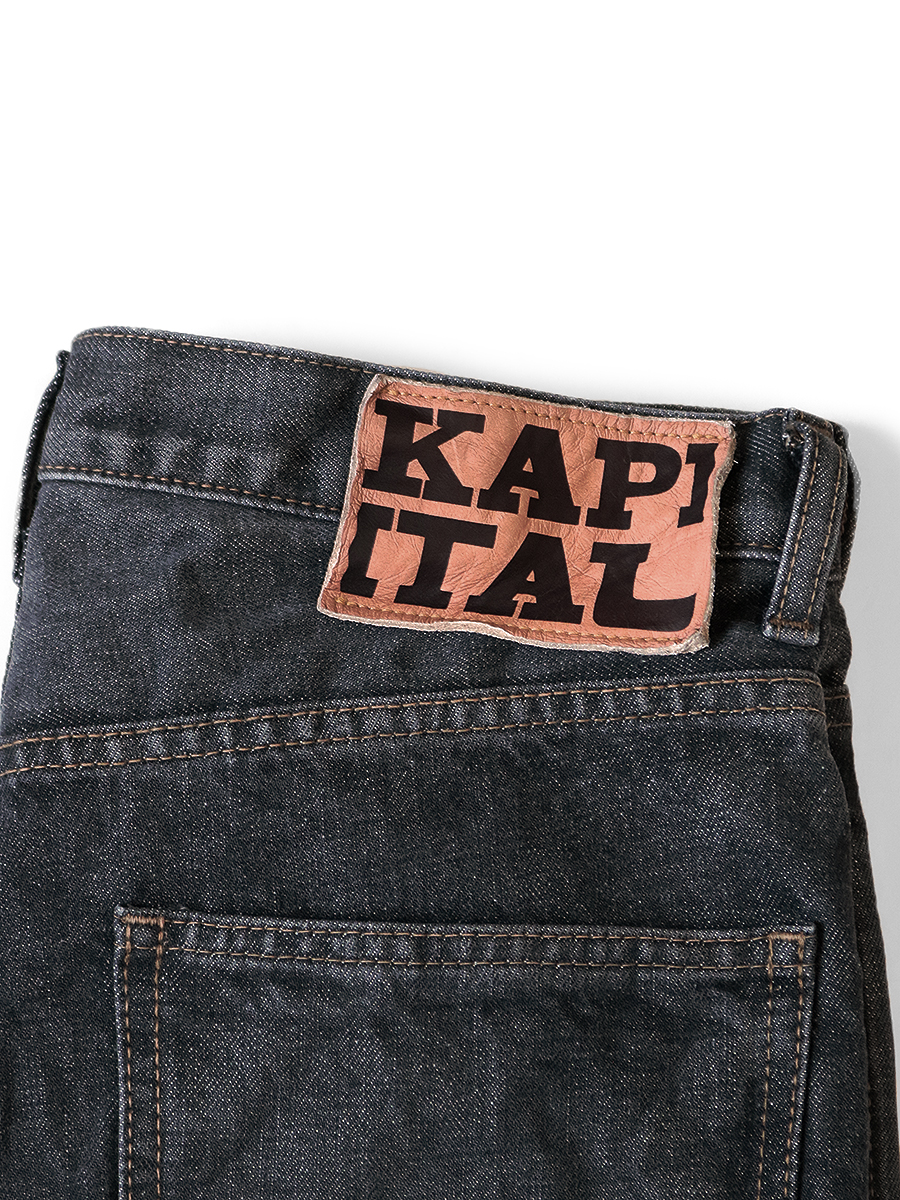 完売品　kapital 14ozフレアブラックデニム 5P OKABELLBO